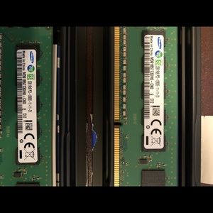 6 - 2GB Memory RAM 1Rx8 PC3 12800E 11 11 D1 P/N 662608-571 ALL 6 Units for $60